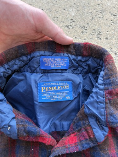 Vtg 70s pendleton wool flannel - vtg,