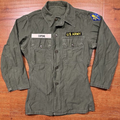 Vintage 60s army long - army,