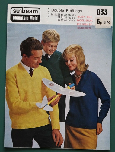 Vintage knitting pattern - vintage, mens