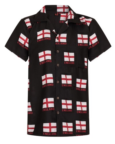 England shirt mens hawaiian - shirt,