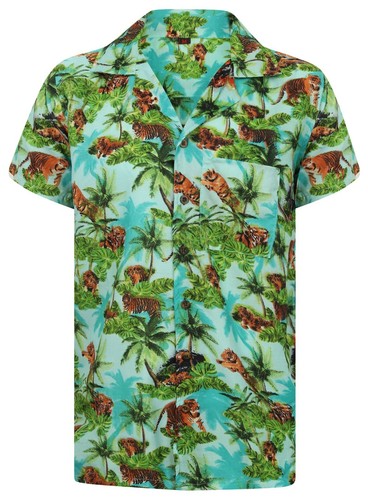 Lion tiger hawaiian shirt stag - lion,