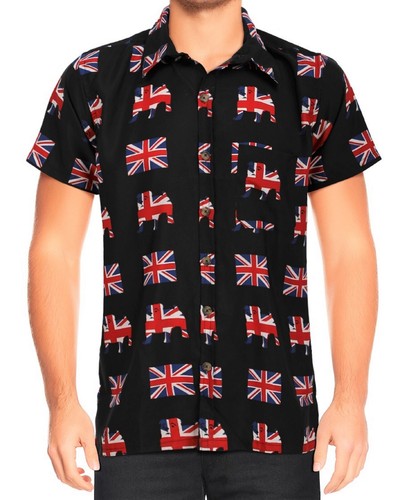 Mens hawaiian shirt union jack - mens,
